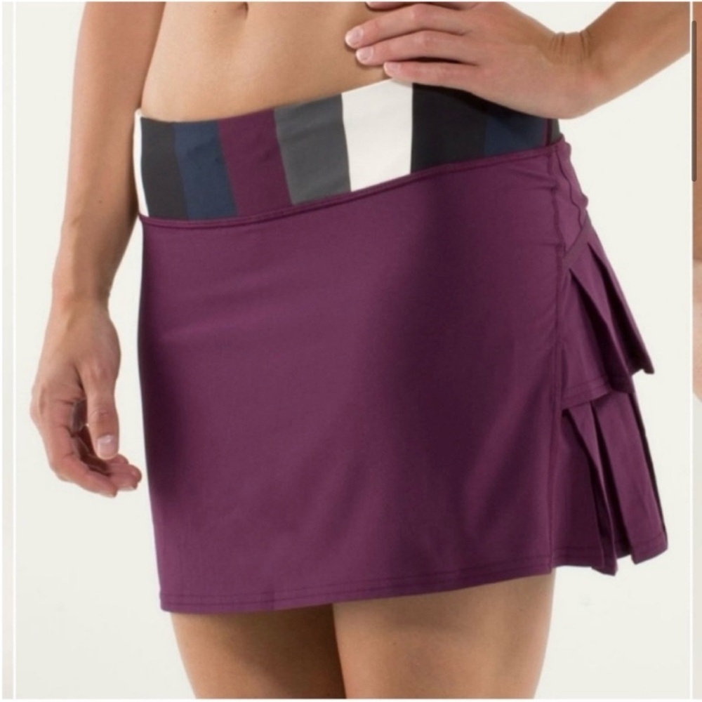 lululemon athletica Purple Skirt with Multicolor Waistband